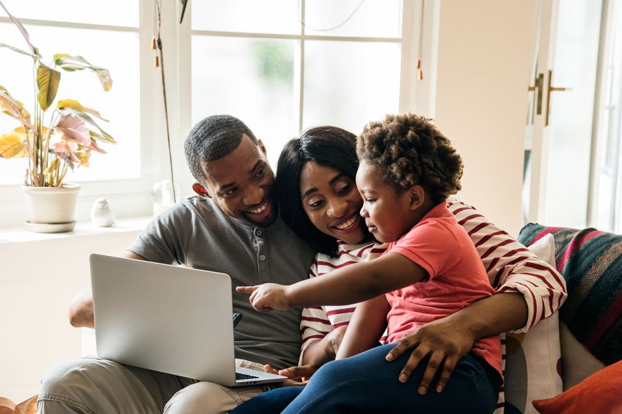 African Family Spending Time Together